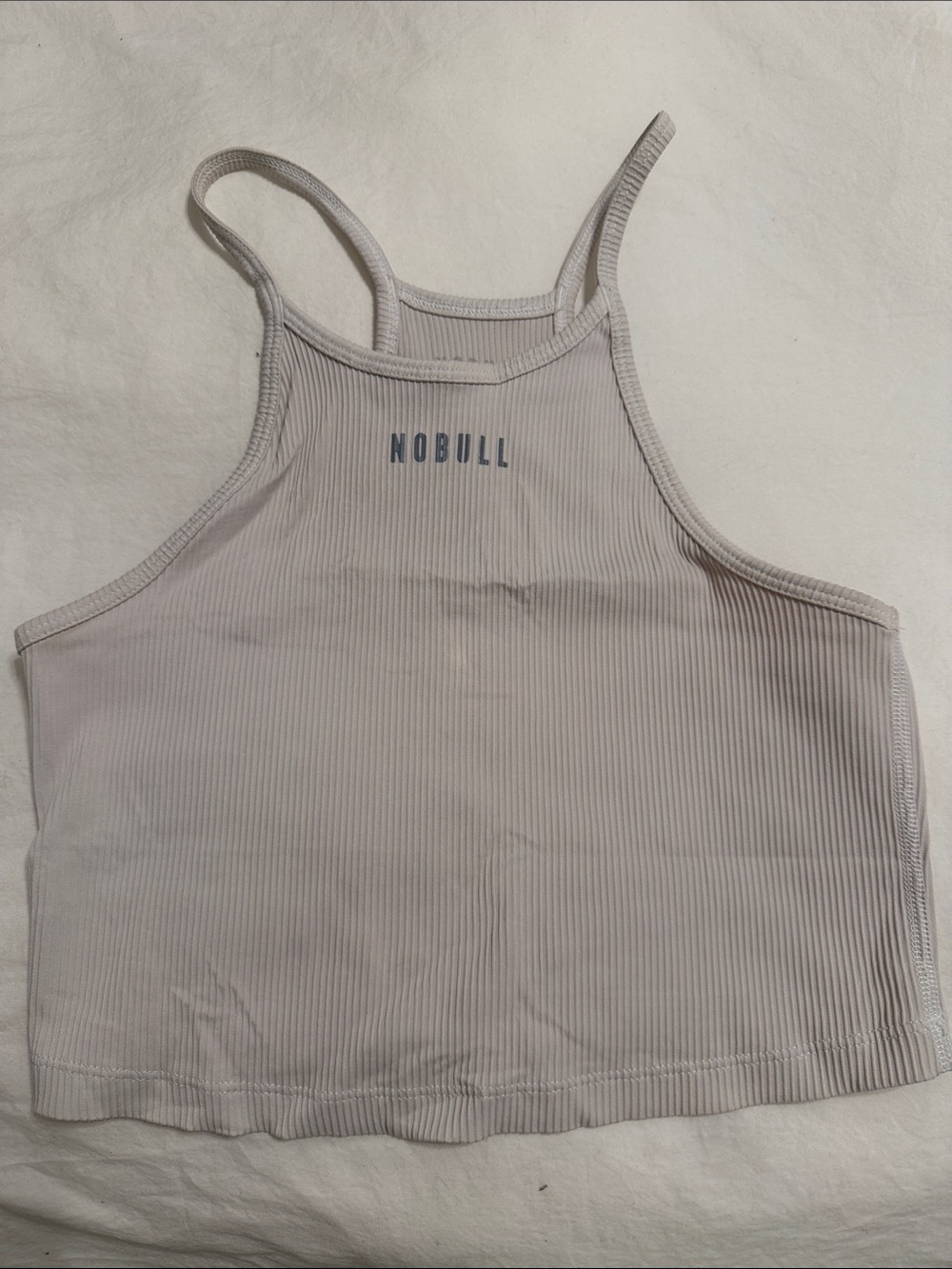 NOBULL Ribbed Cropped Tank in Pale Lavender
